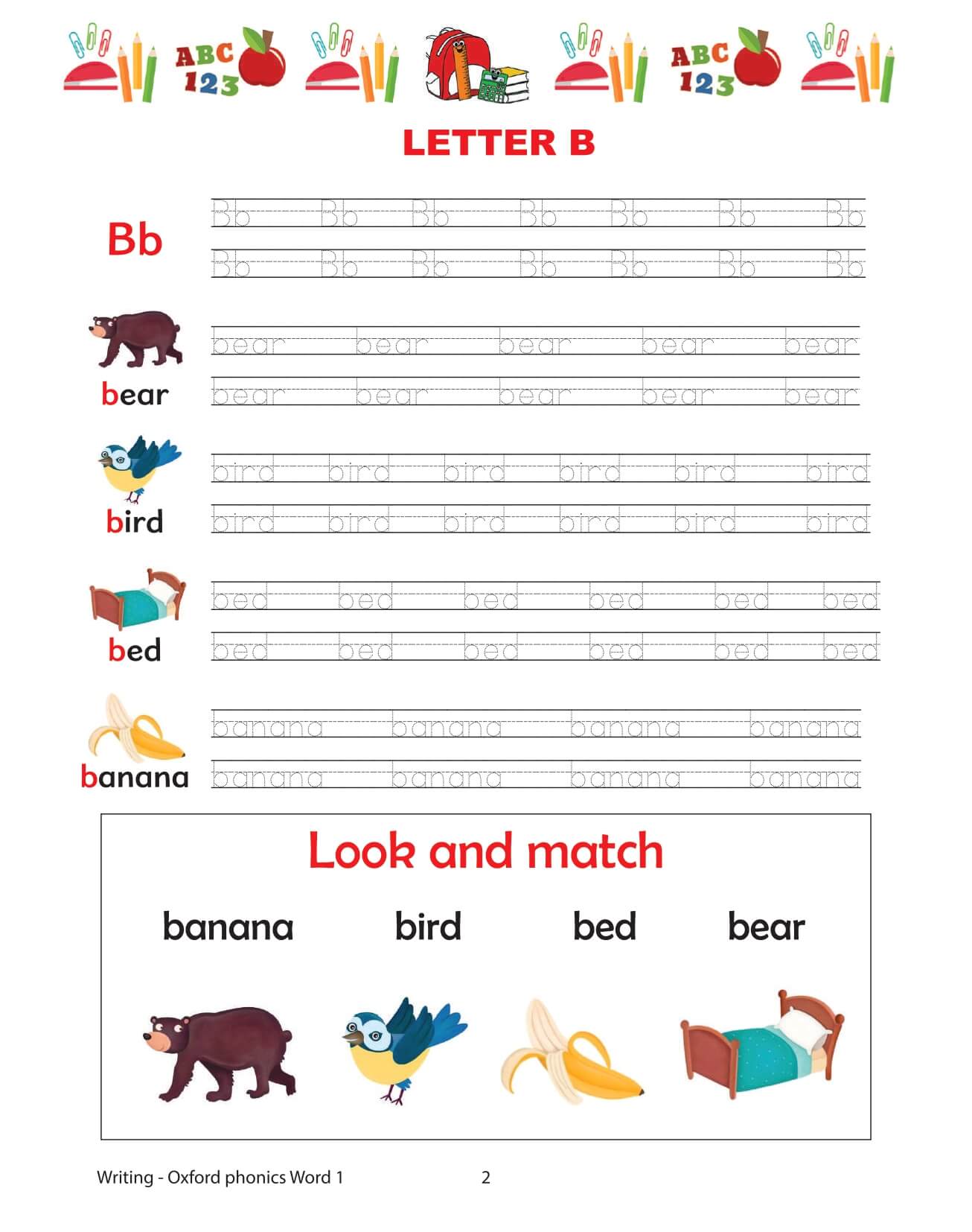 Oxford Phonics World Tập 1 Writing