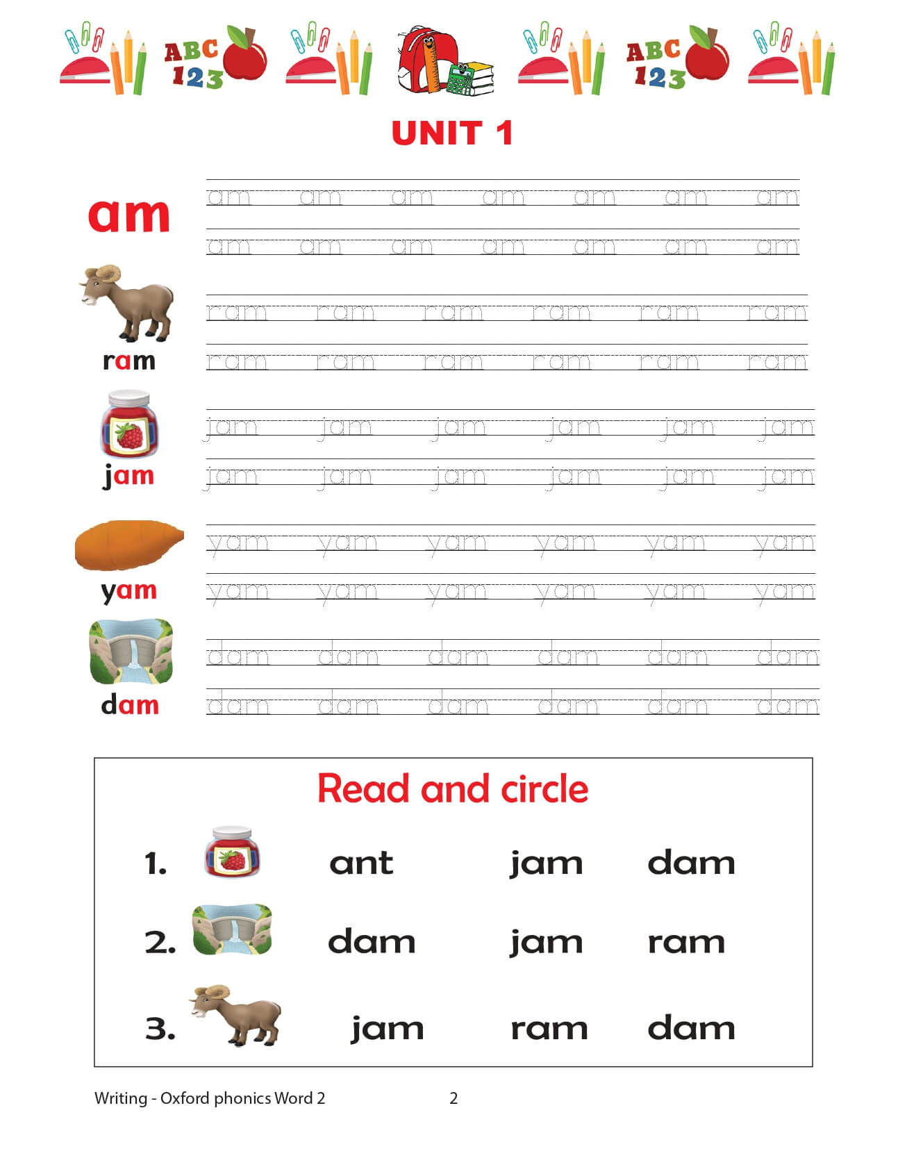 Oxford Phonics World Tập 2 Writing