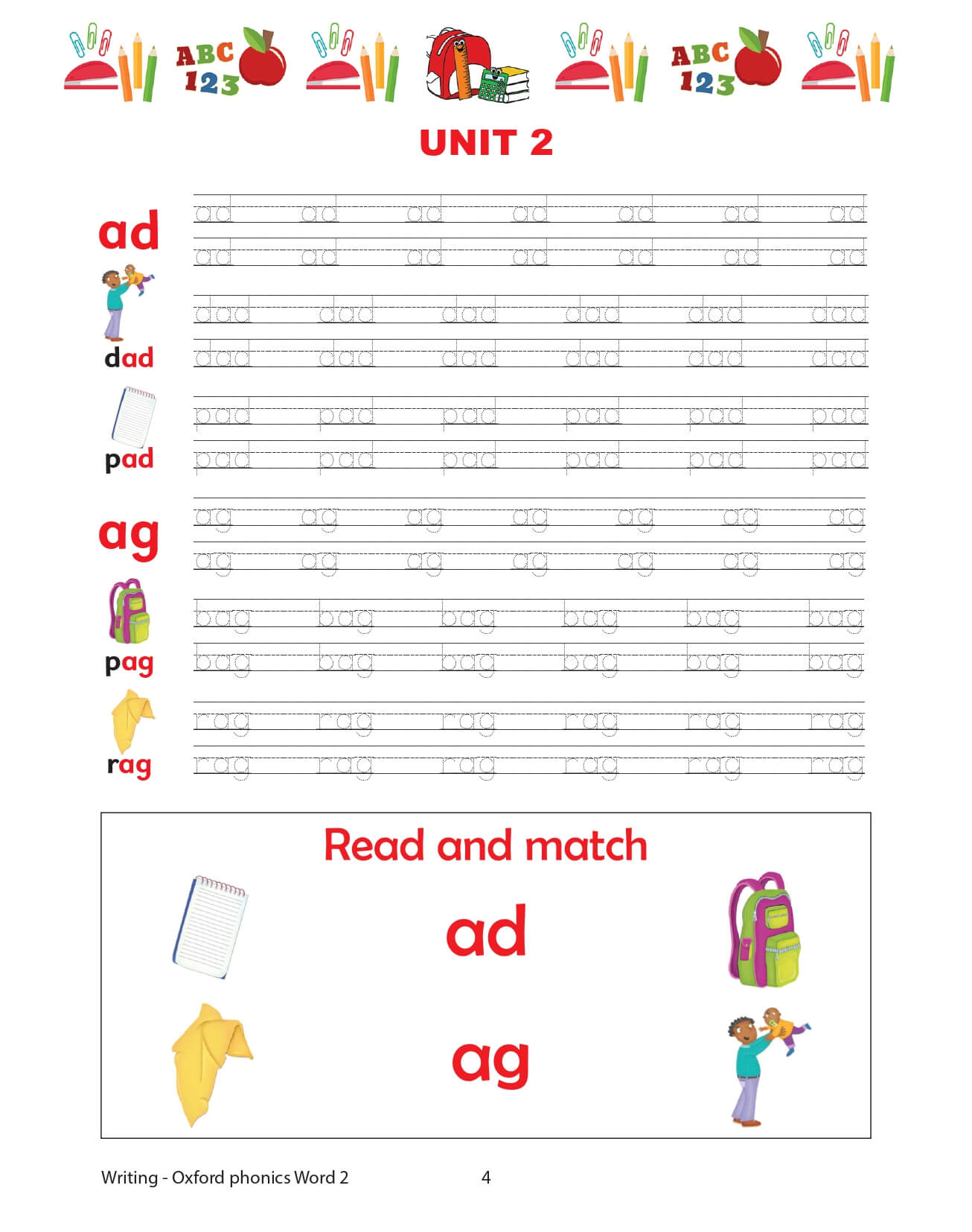 Oxford Phonics World Tập 2 Writing