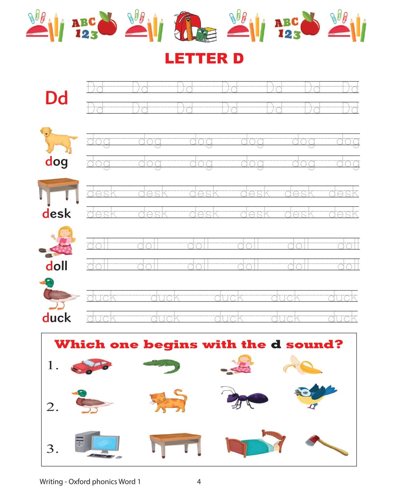 Oxford Phonics World Tập 1 Writing