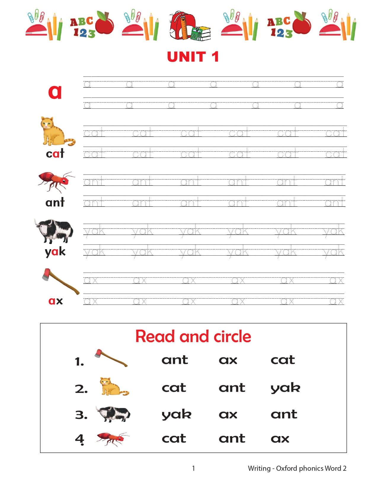 Oxford Phonics World Tập 2 Writing