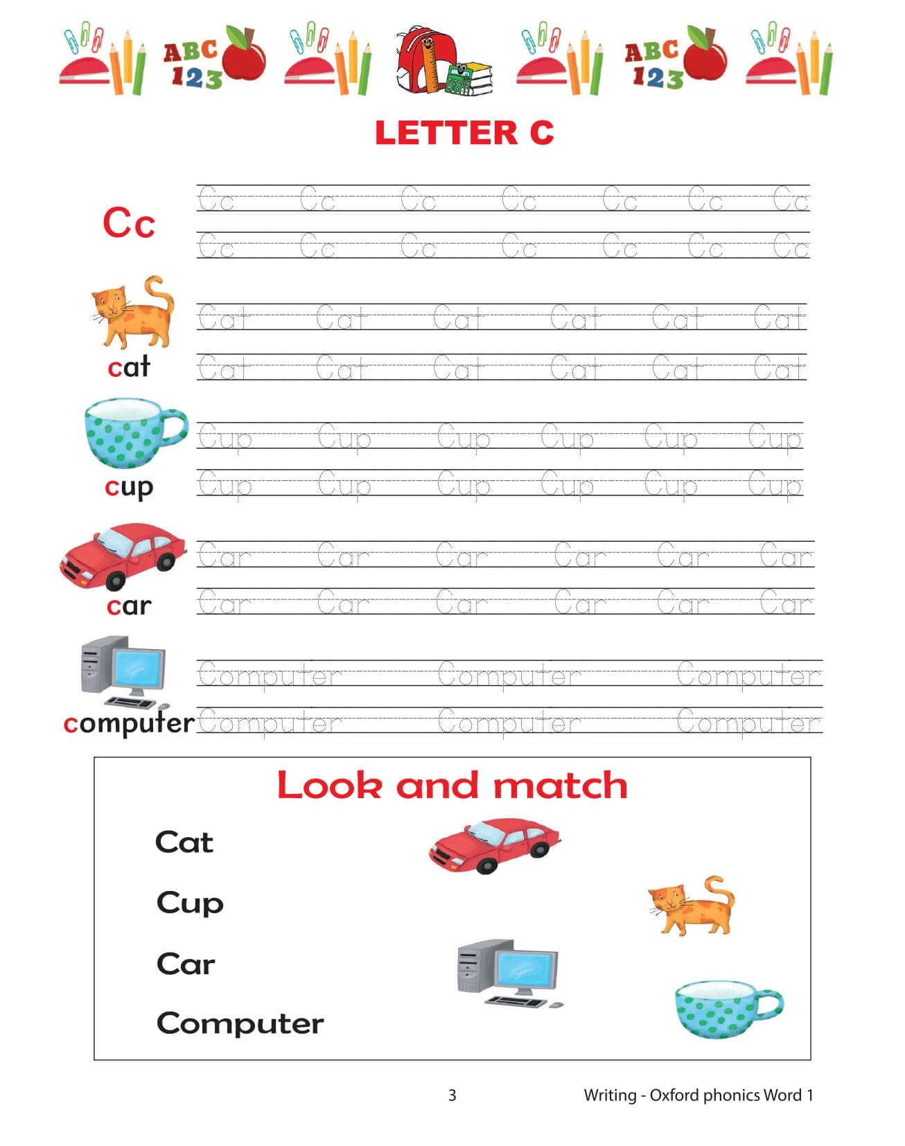 Oxford Phonics World Tập 1 Writing
