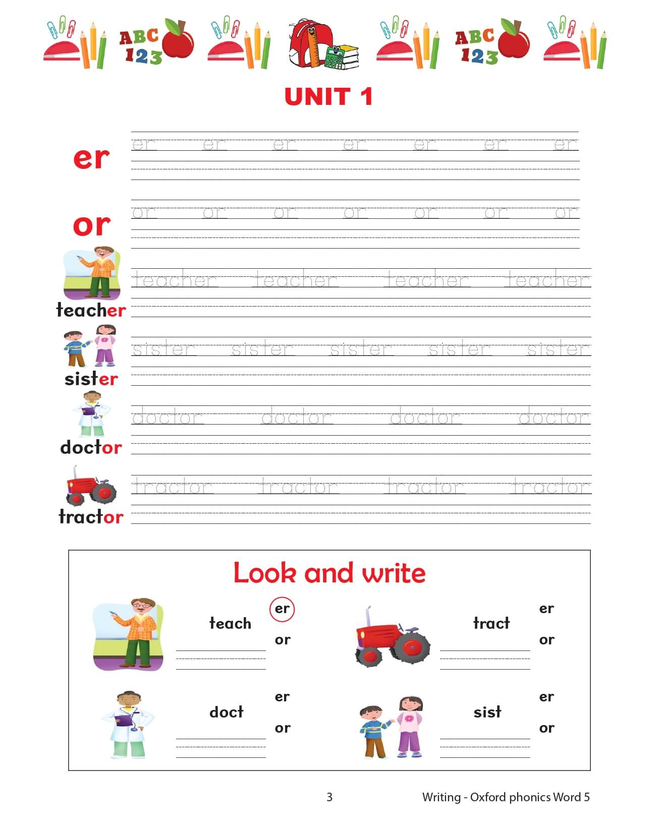 Oxford Phonics World Tập 5 Writing