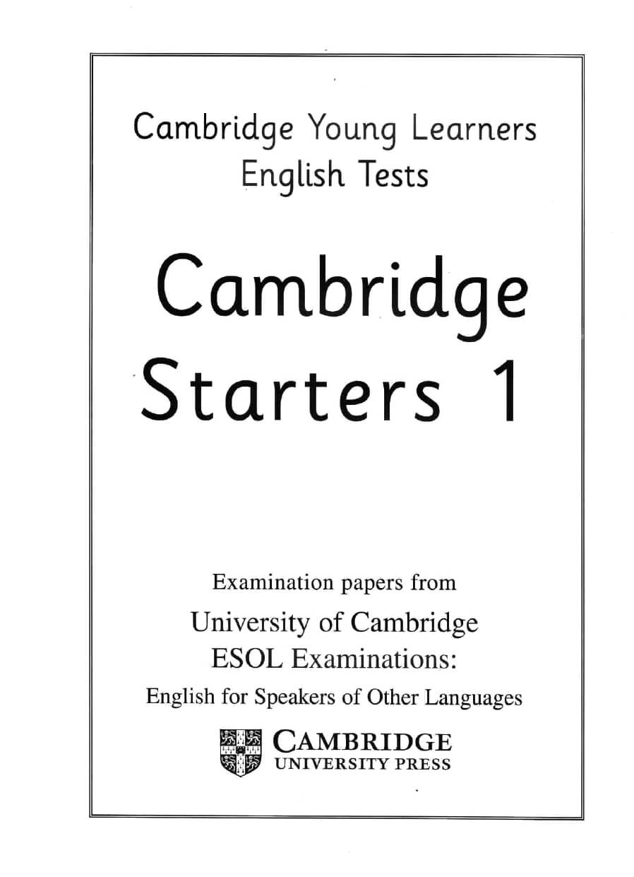 Cambridge English Starters 1-9 (gộp 9 cuốn)