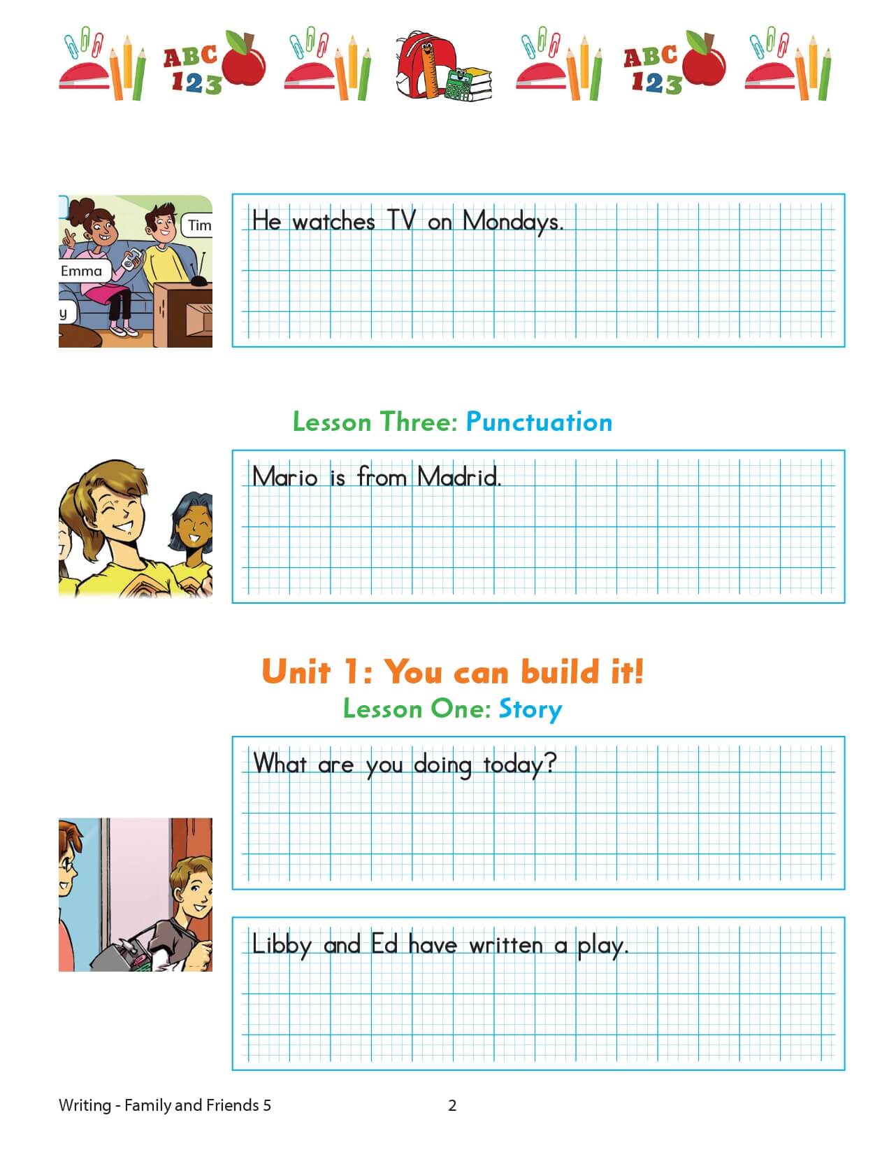 Family and Friends 5 English Writing 2nd