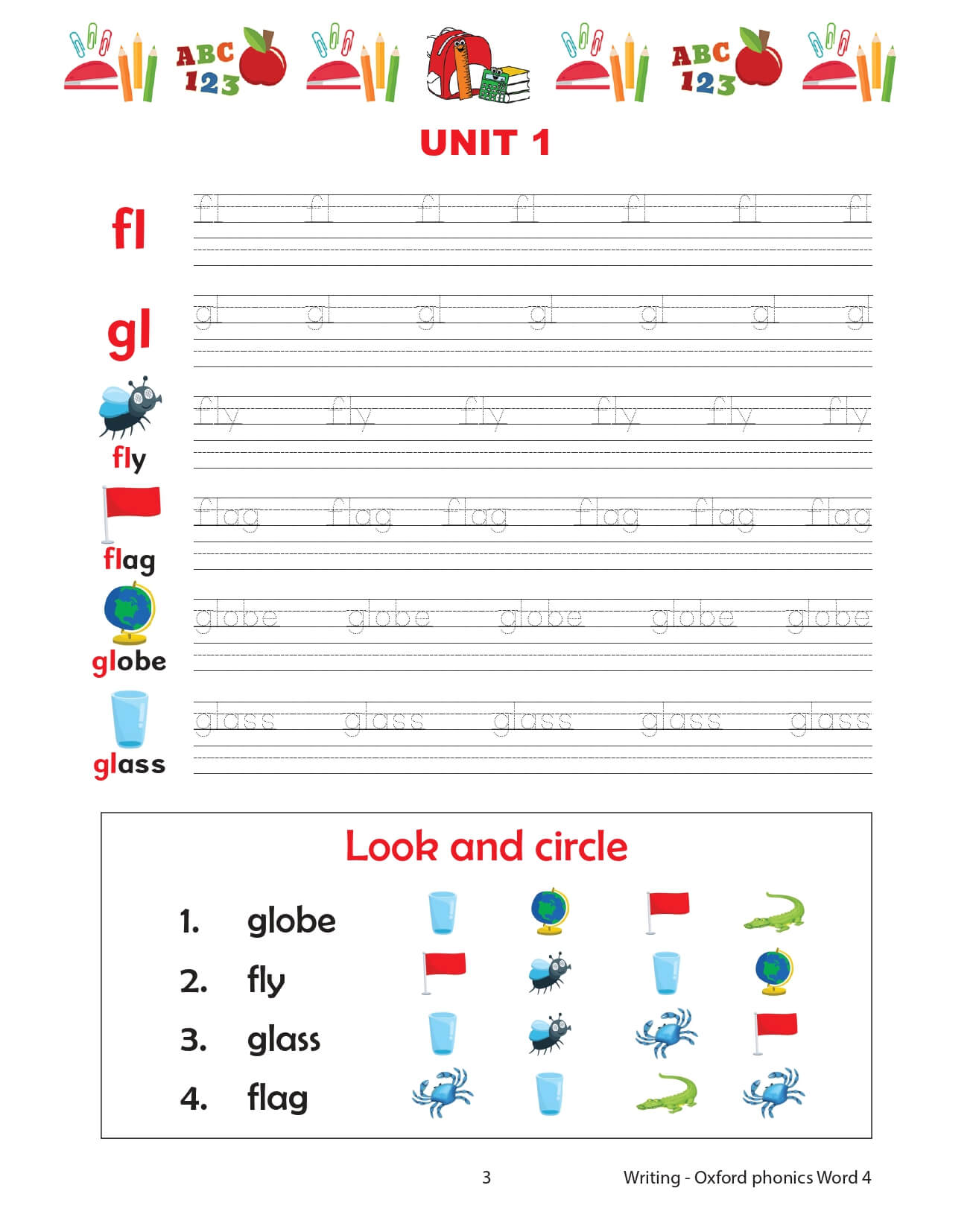 Oxford Phonics World Tập 4 Writing