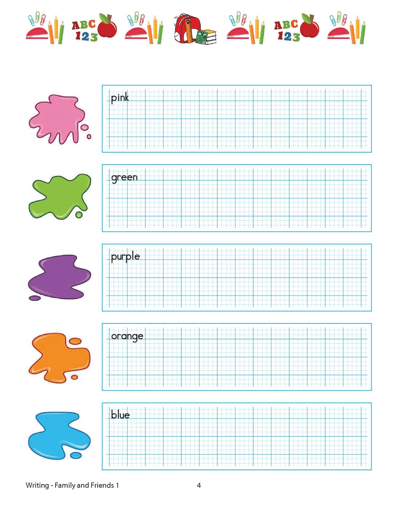 Family and Friends 1 Writing 2nd