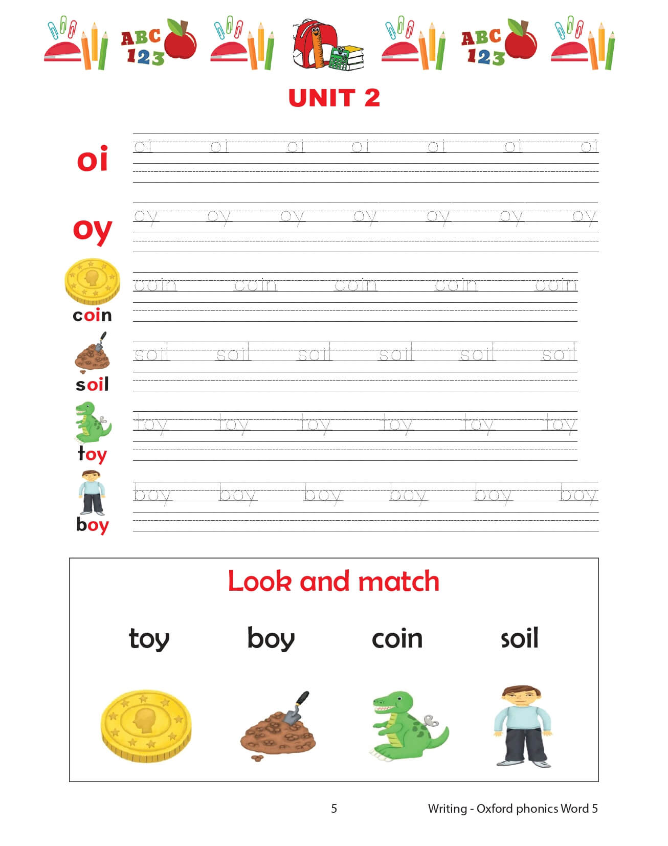 Oxford Phonics World Tập 5 Writing