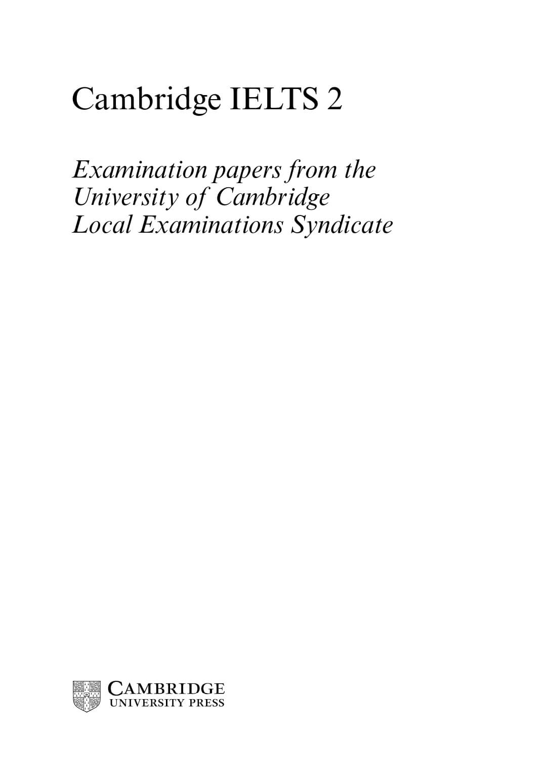 Cambridge English IELTS 2