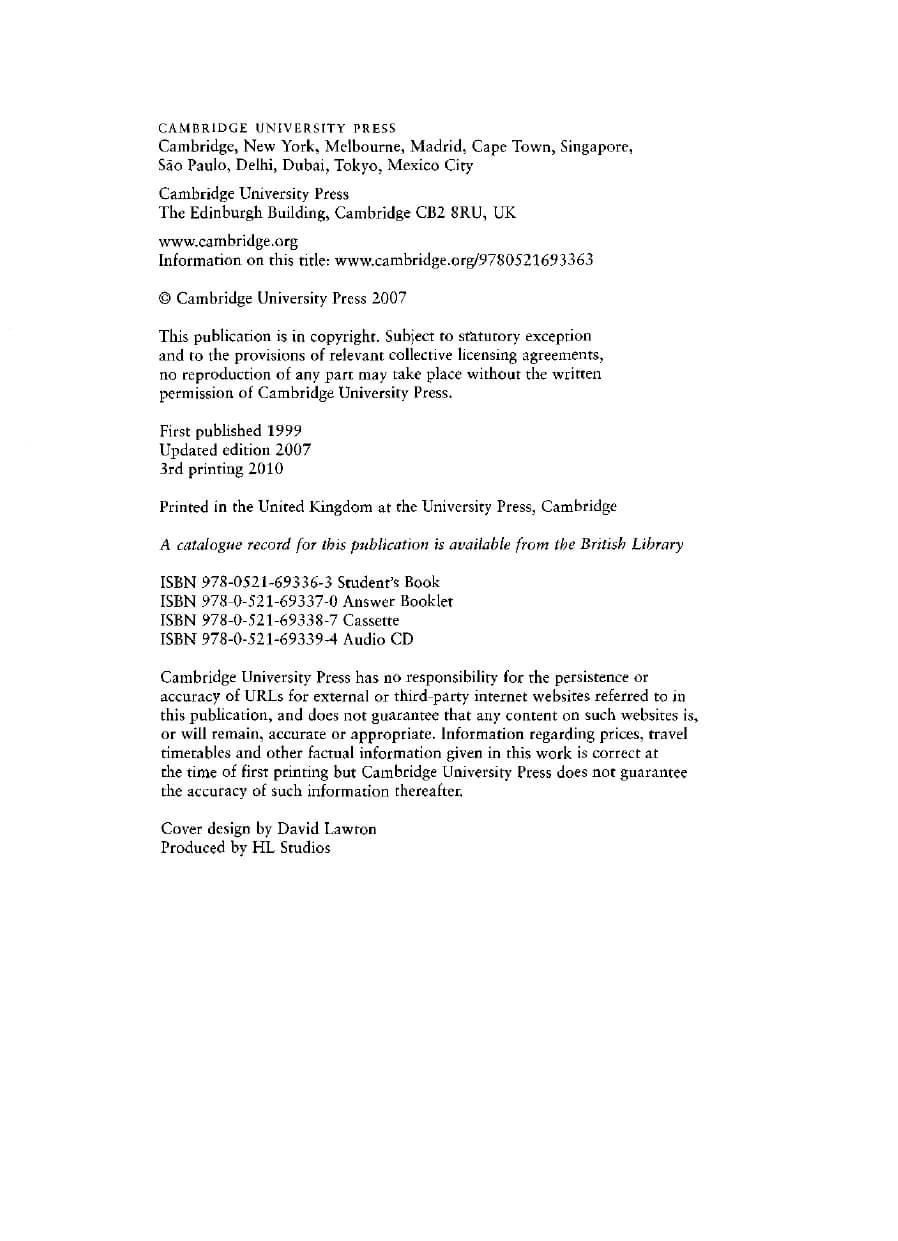 Cambridge English Starters 1-9 (gộp 9 cuốn)