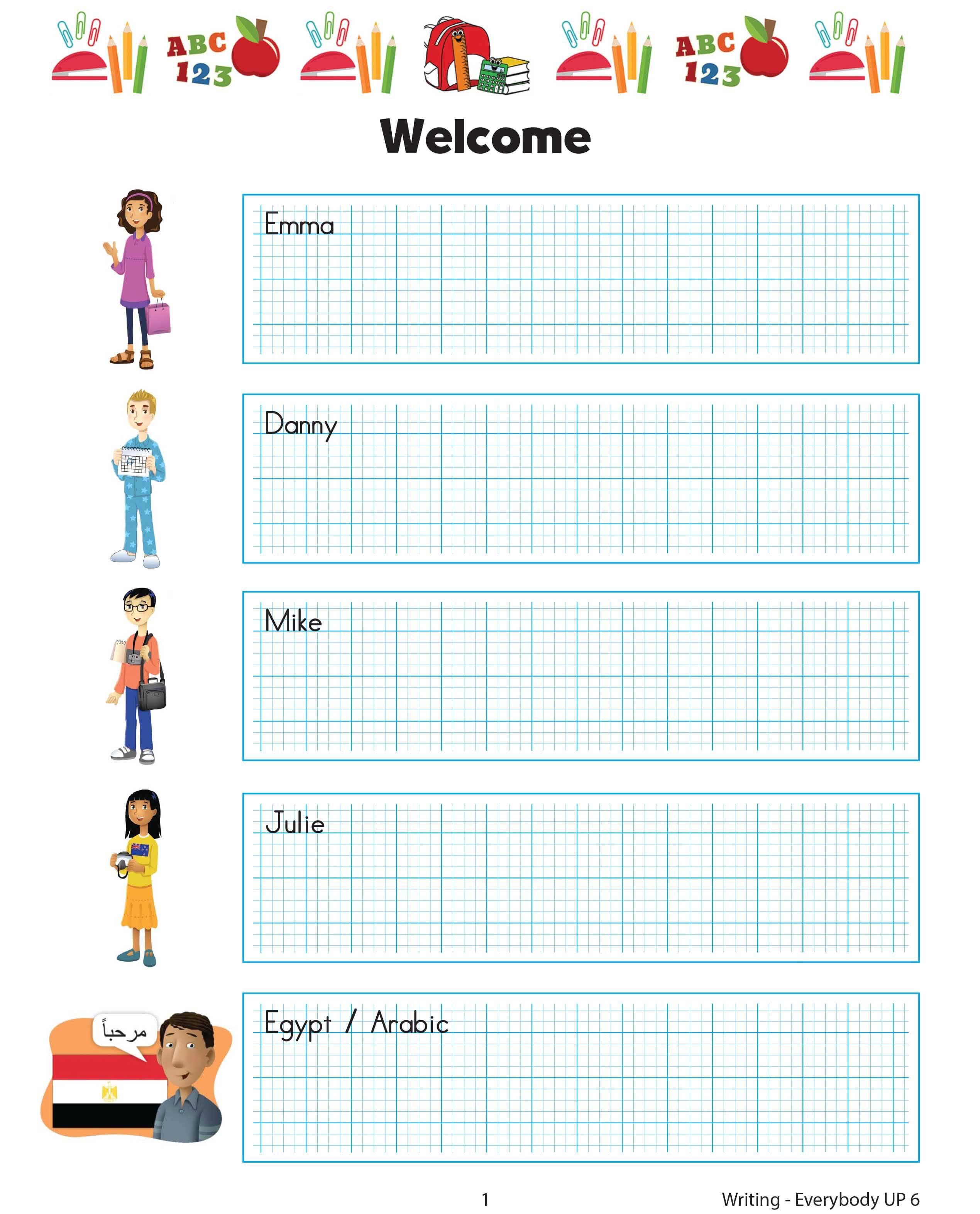 Every Body Up 2nd Tập 6 Writing