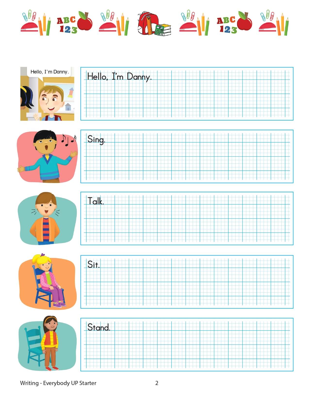 Every Body Up Starter English Writing 2nd