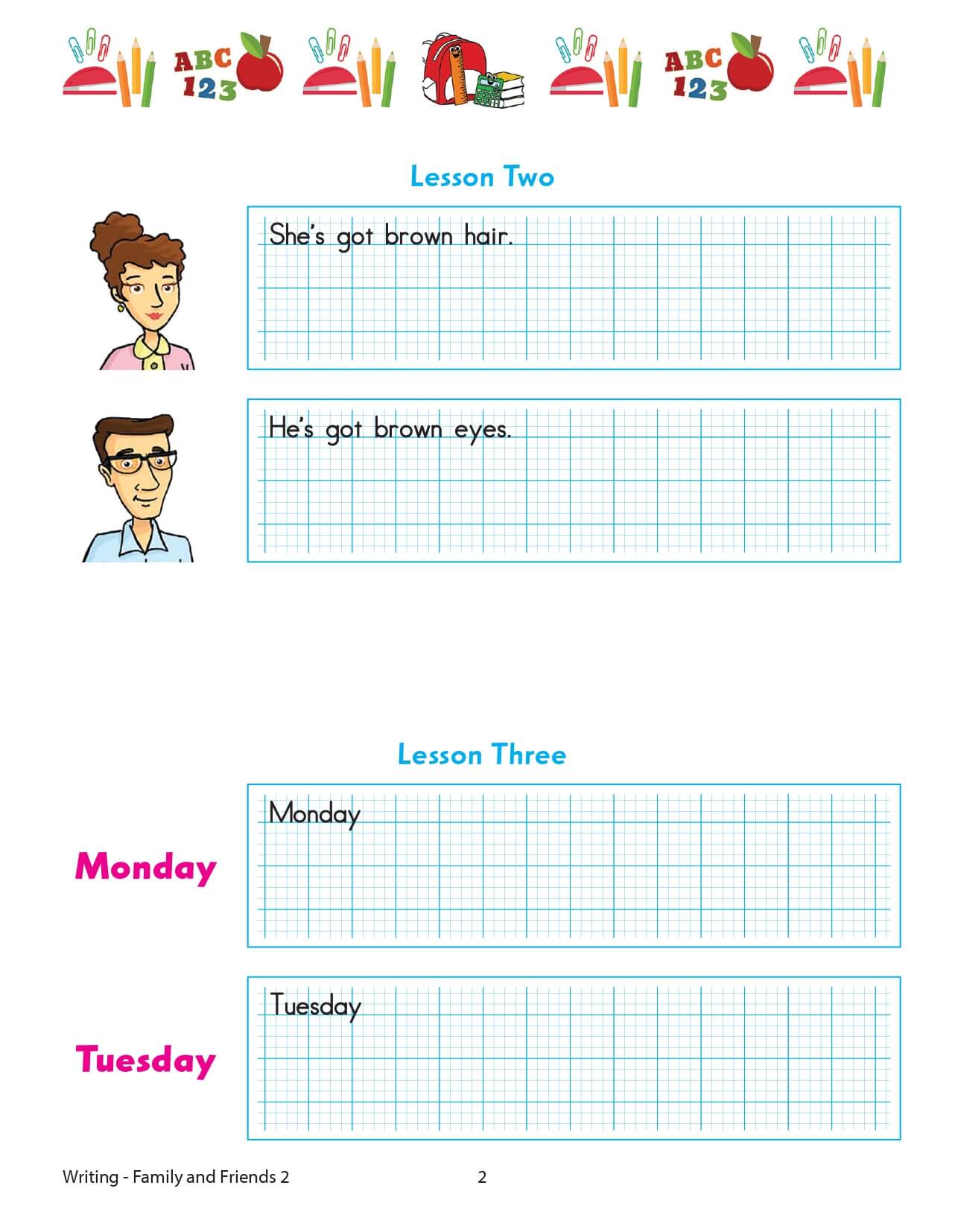 Family and Friends 2 Writing 2nd