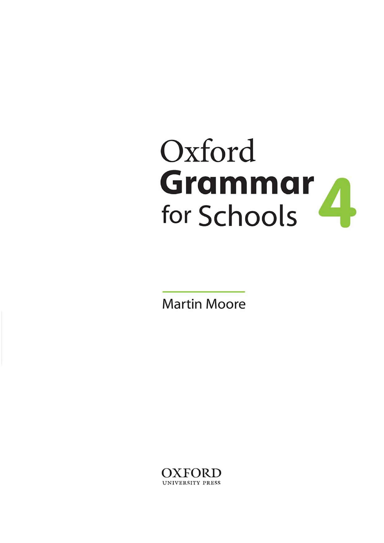 Oxford Grammar For School 4