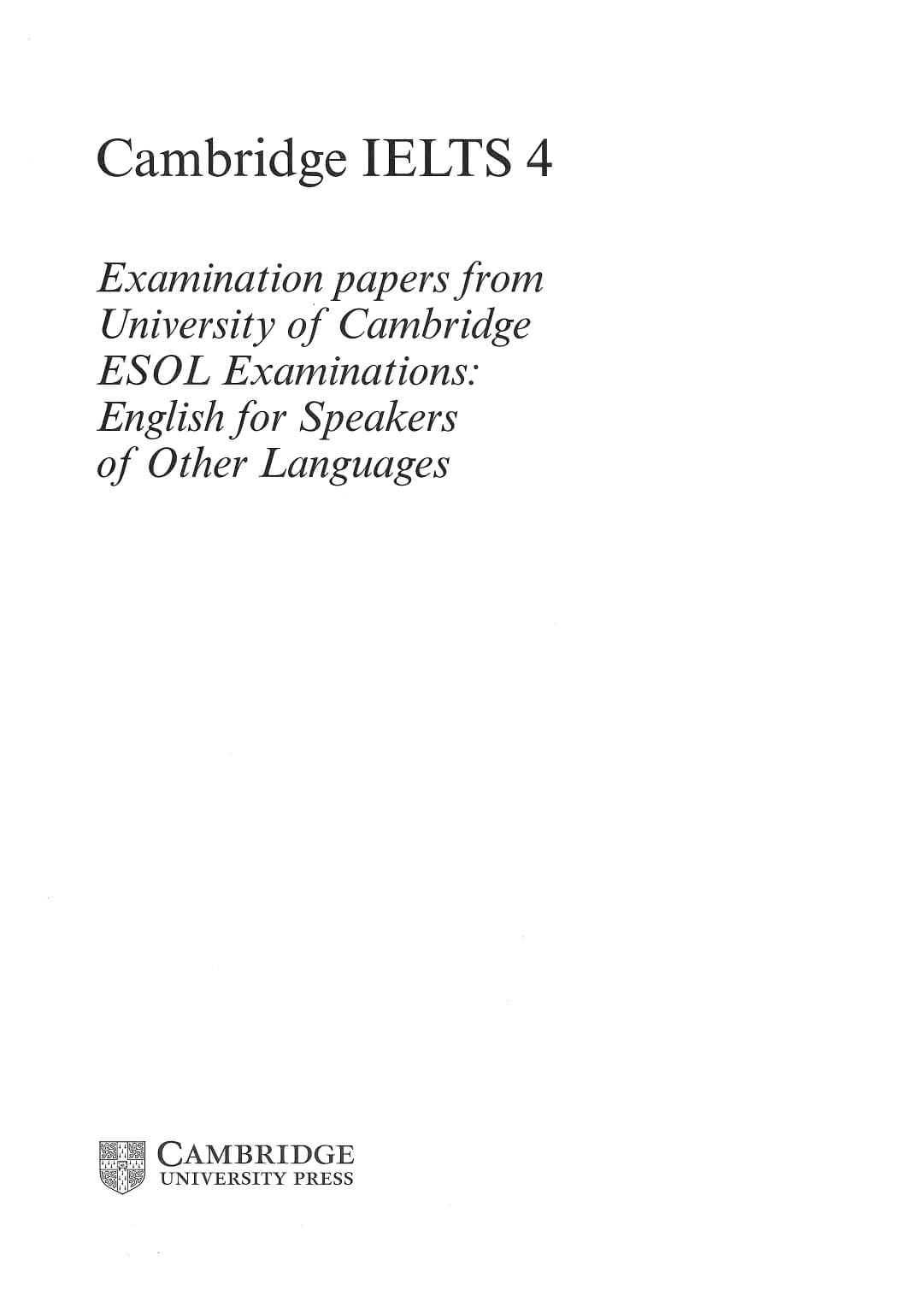 Cambridge English IELTS 4