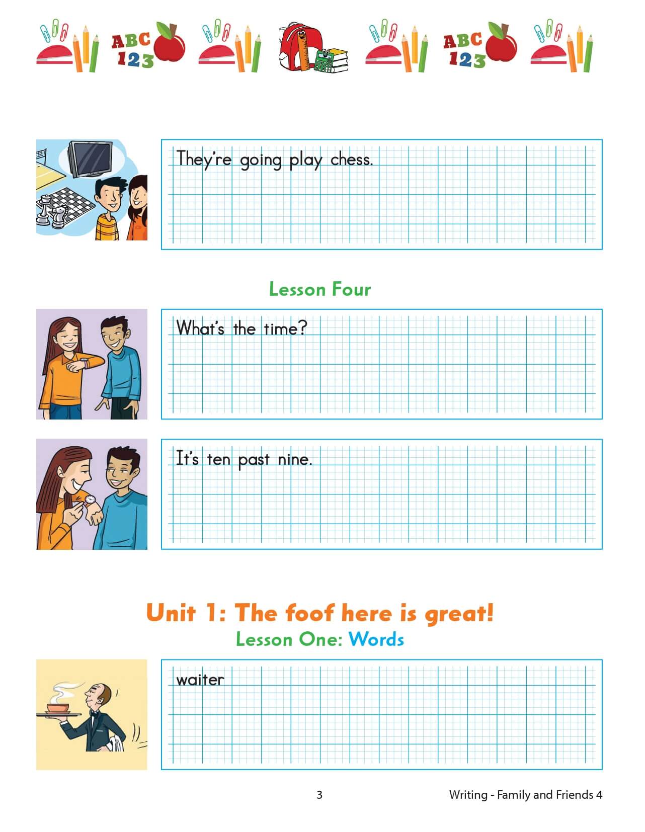 Family and Friends 4 Writing English 2nd