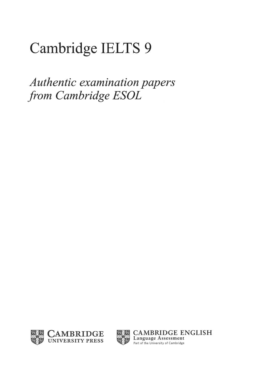 Cambridge English IELTS 9