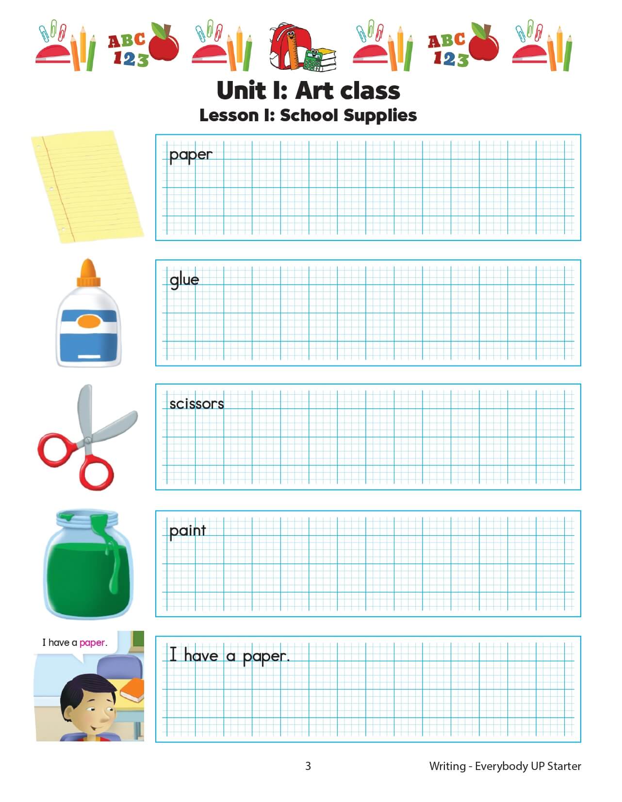 Every Body Up Starter English Writing 2nd