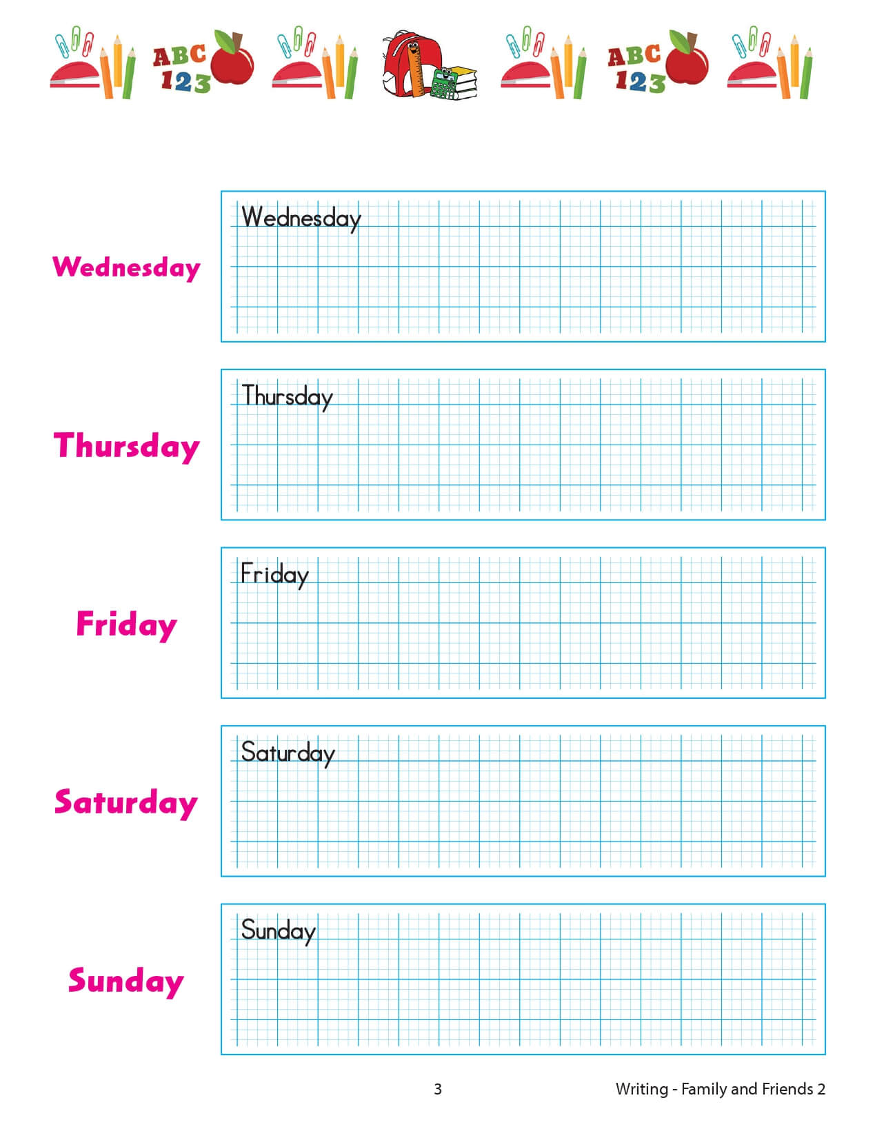 Family and Friends 2 Writing 2nd