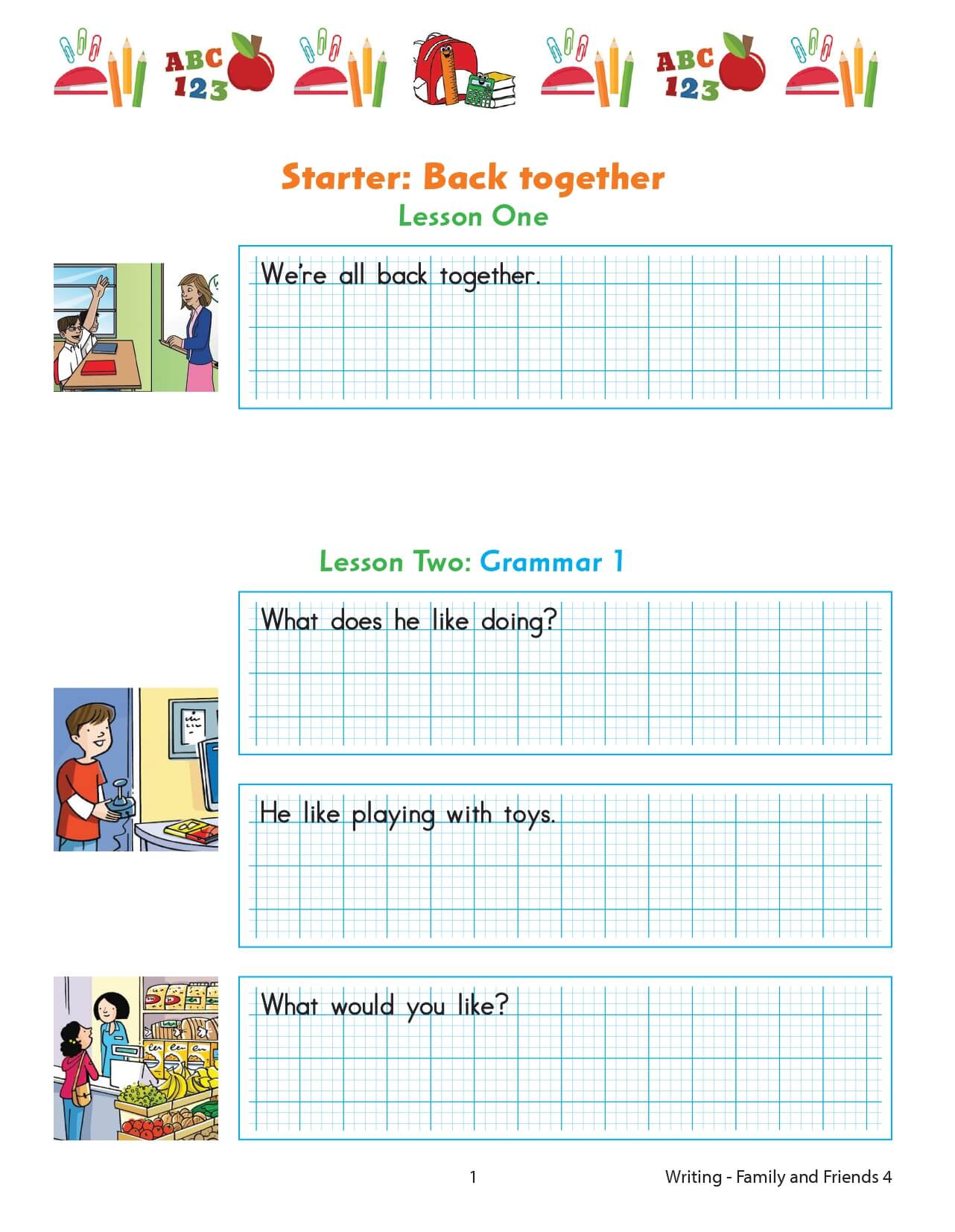 Family and Friends 4 Writing English 2nd