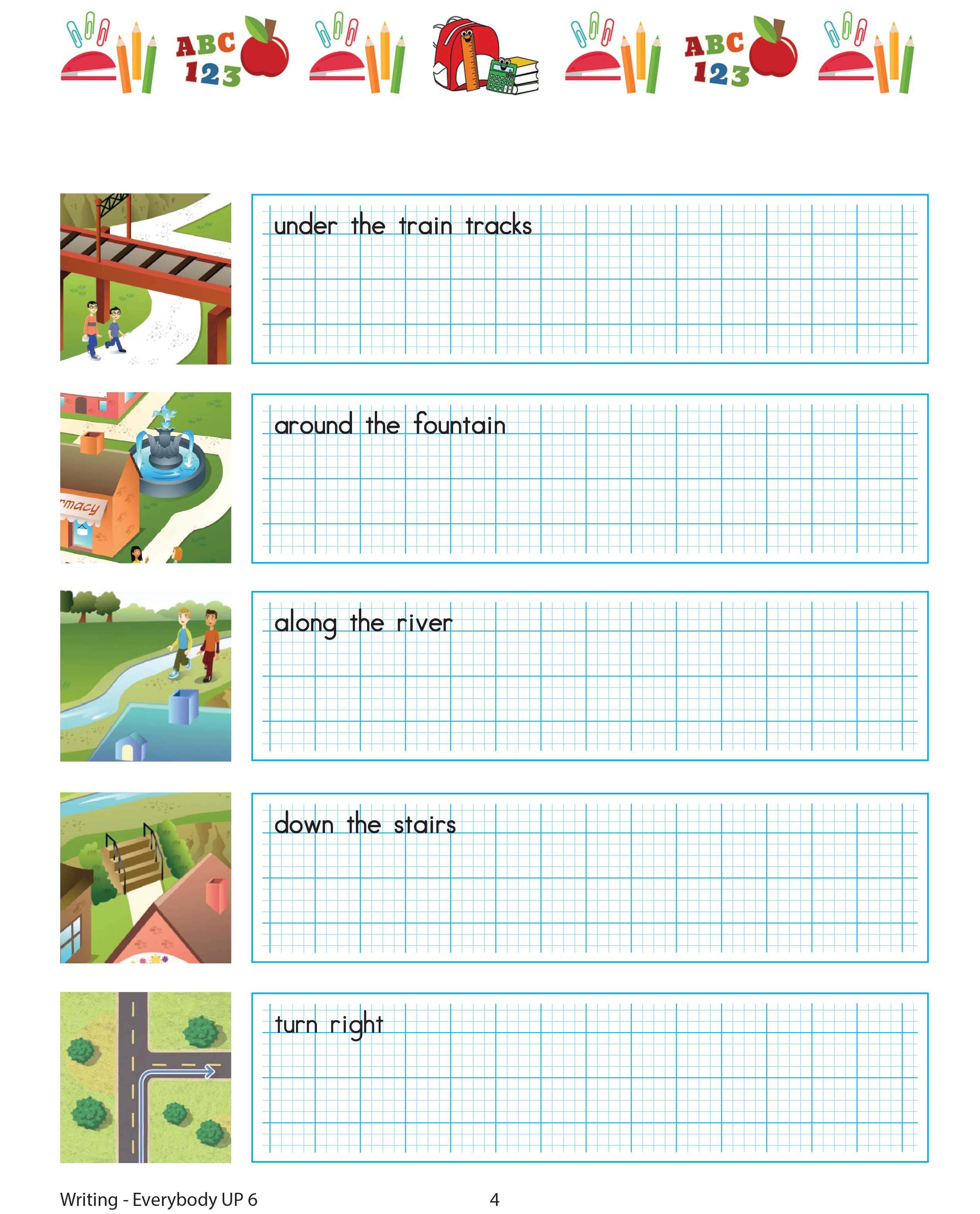 Every Body Up 2nd Tập 6 Writing