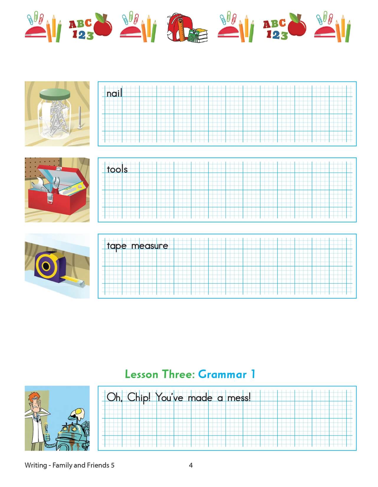 Family and Friends 5 English Writing 2nd