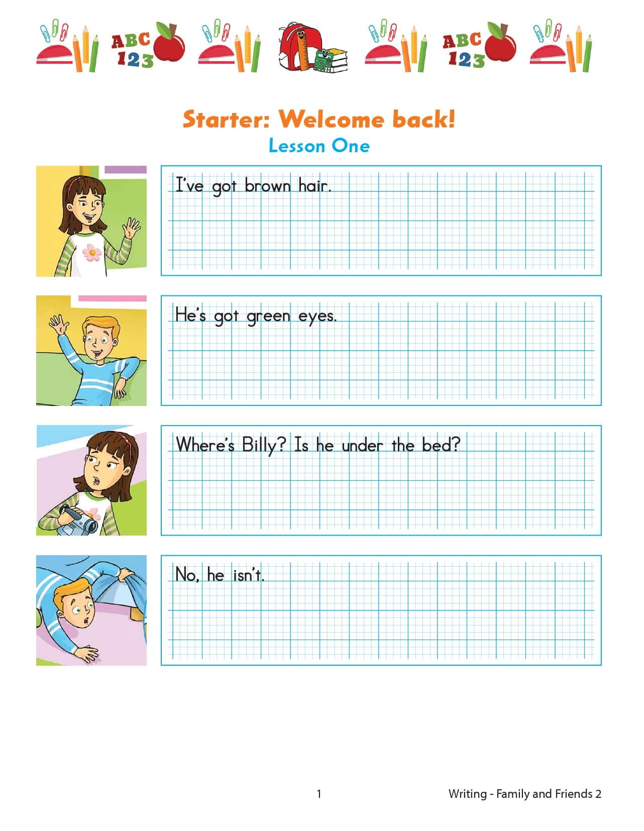 Family and Friends 2 Writing 2nd