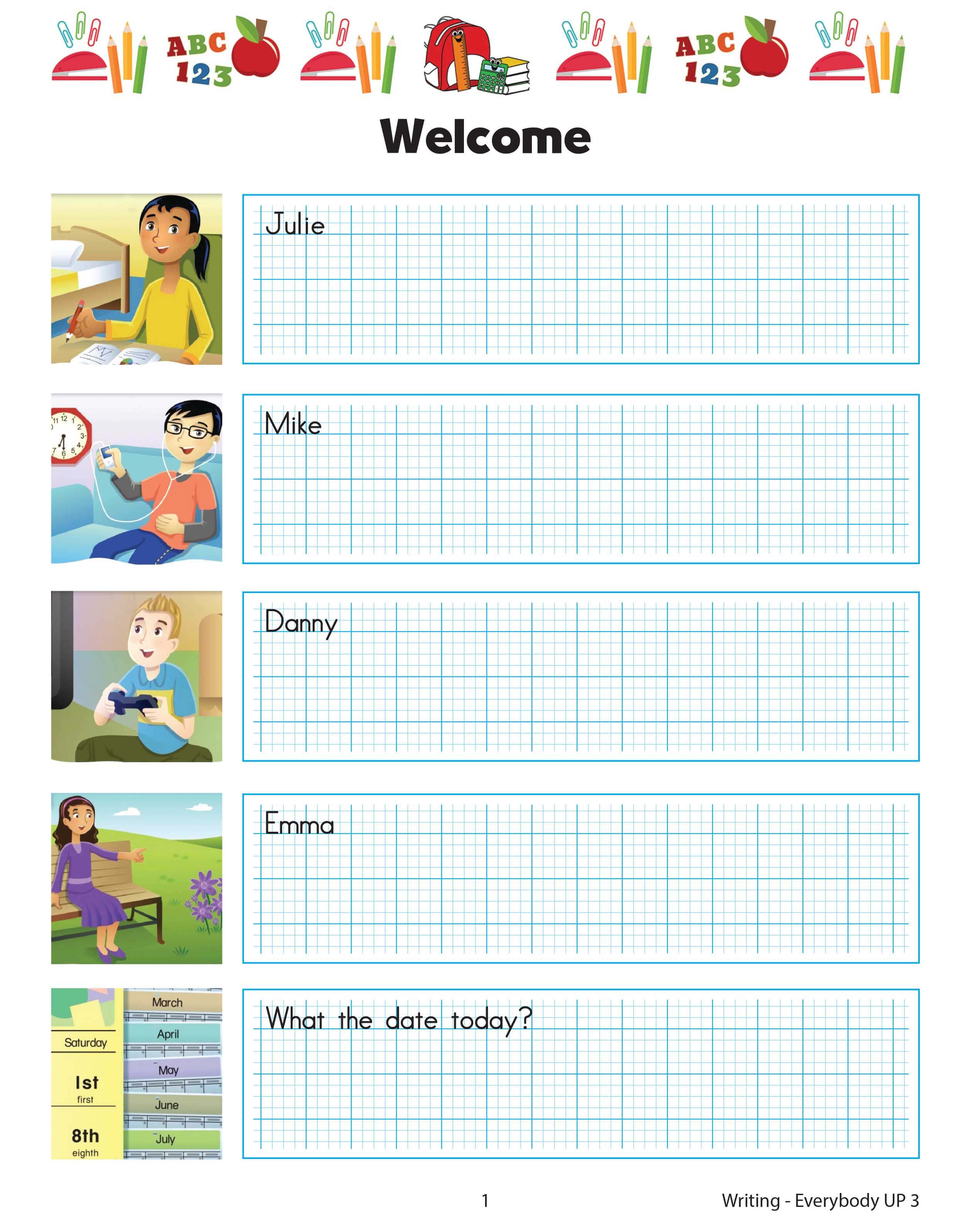 Every Body Up 2nd Tập 3 Writing