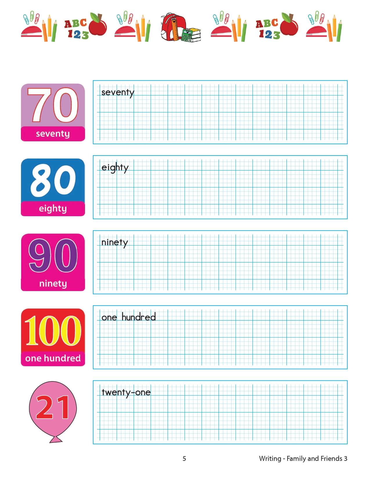 Family and Friends 3 Writing 2nd