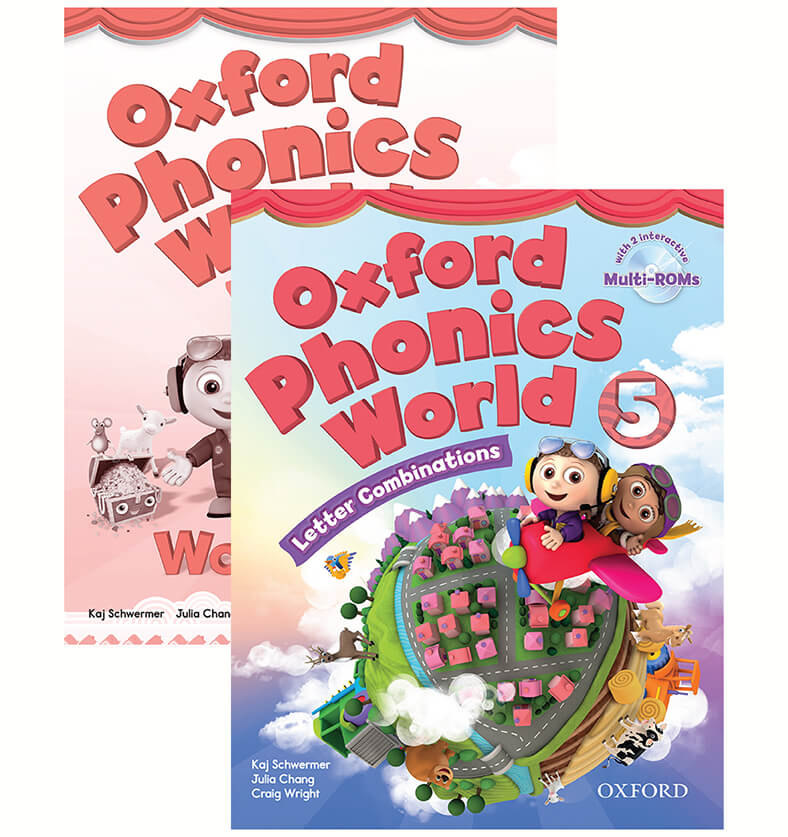 Combo 2 Sách Oxford Phonics World Tập 5 Student Book + Work Book