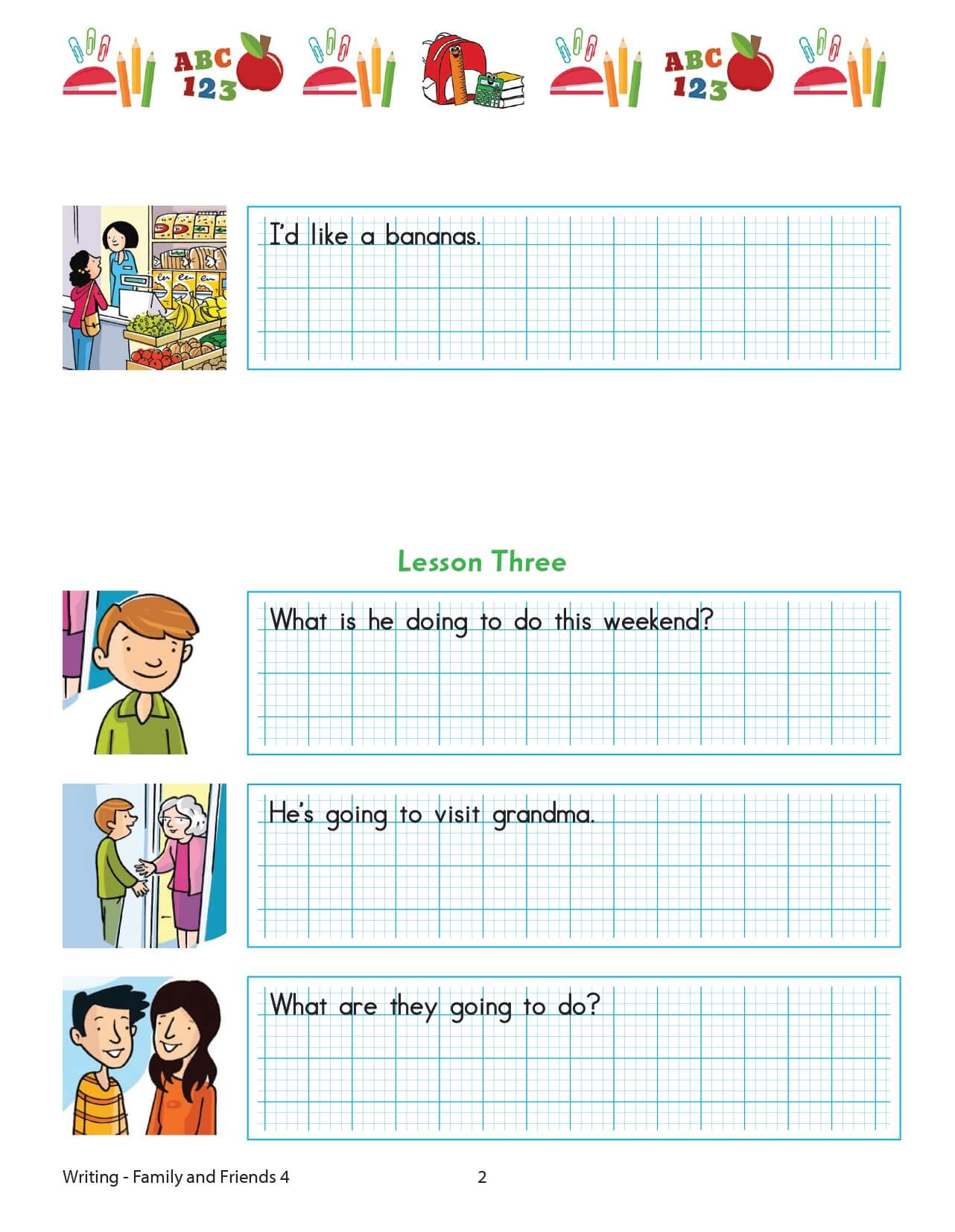 Family and Friends 4 Writing English 2nd