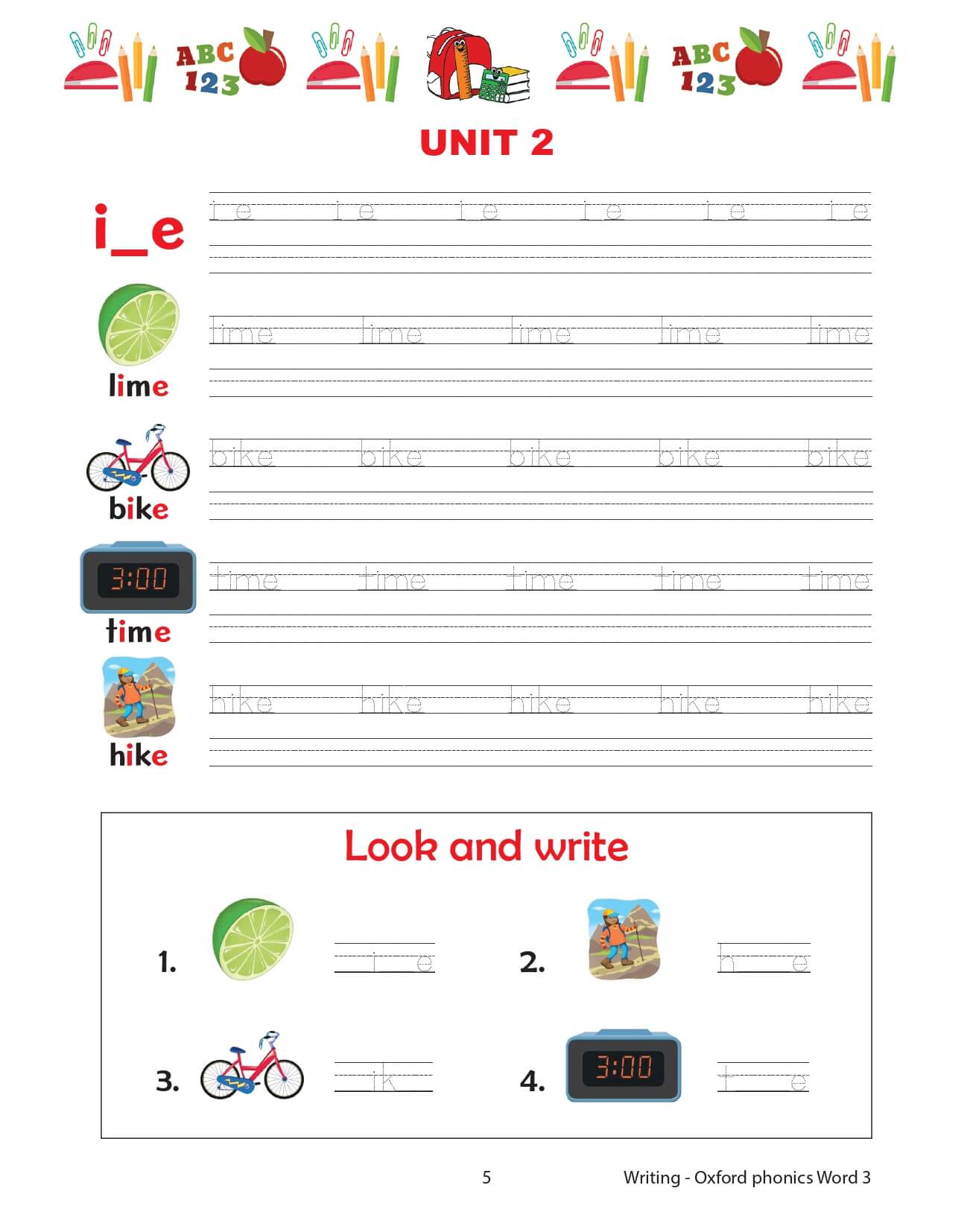 Oxford Phonics World Tập 3 Writing