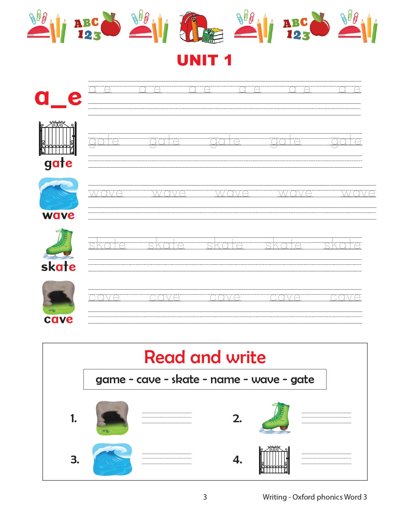 Oxford Phonics World Tập 3 Writing