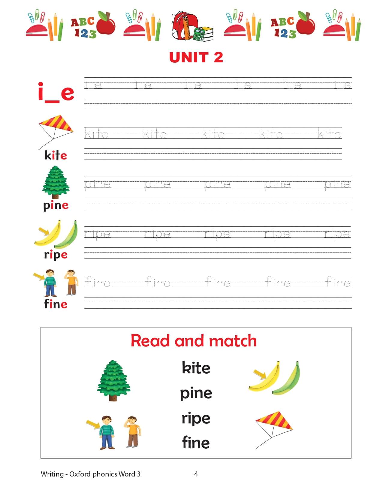 Oxford Phonics World Tập 3 Writing
