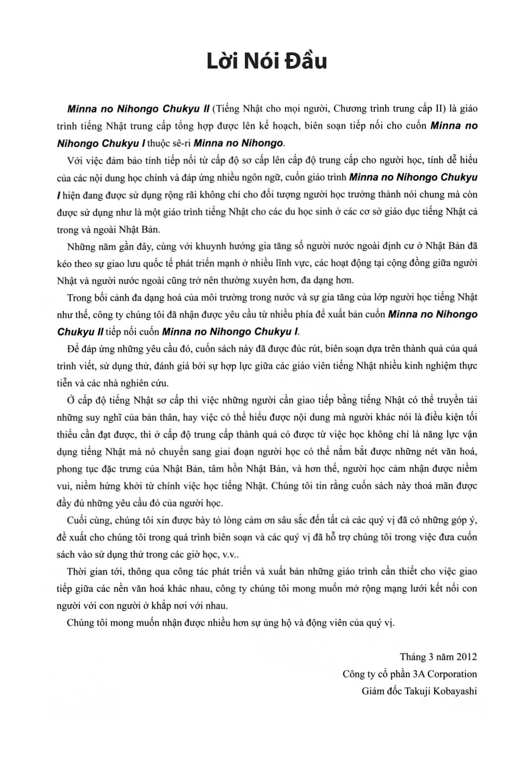 Minna No Nihongo - Trung Cấp - Bản Dịch và Ngữ Pháp Tập 2