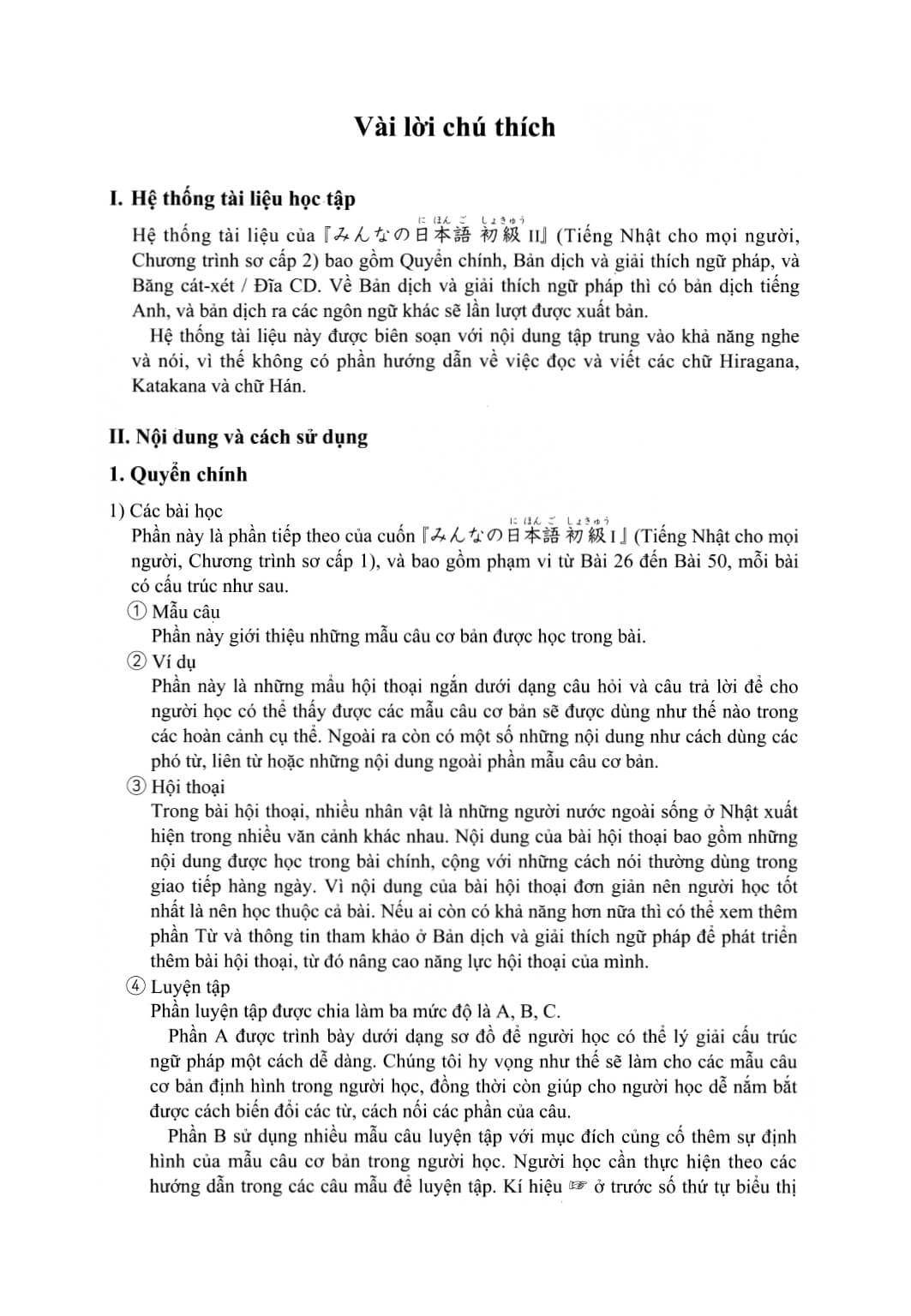 Minna No Nihongo - Sơ Cấp - Bản Dịch và Ngữ Pháp Tập 2 (Bản cũ)