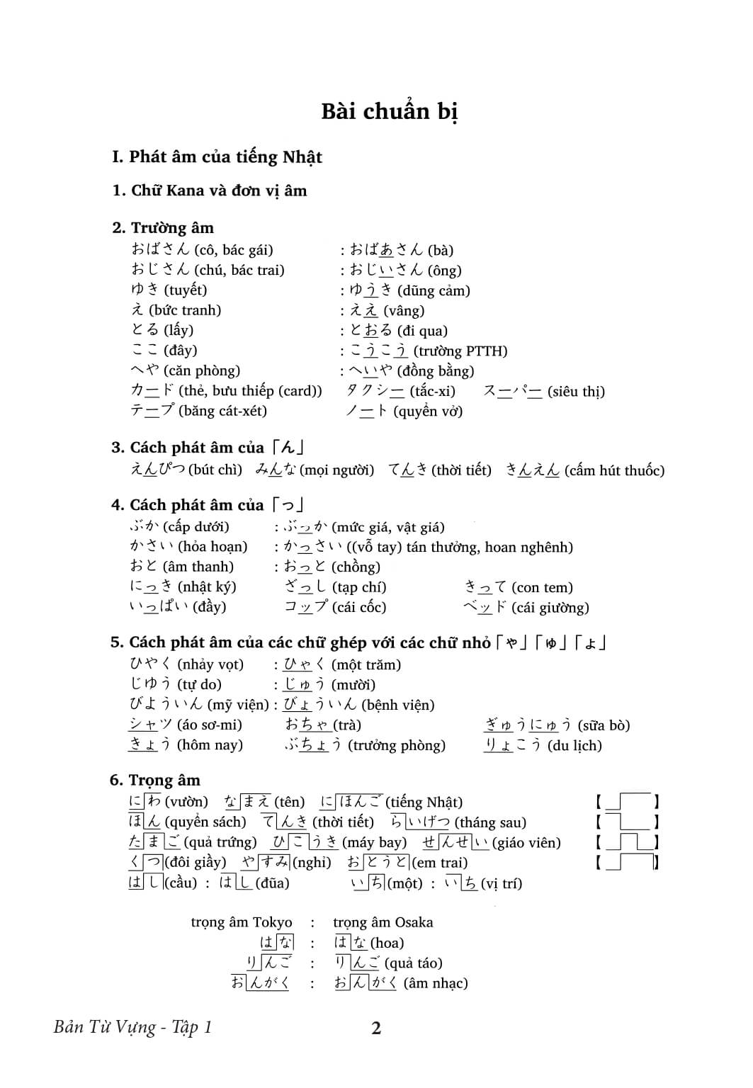 Minna No Nihongo - Bản từ mới dịch tiếng việt tập 1 (bản cũ)
