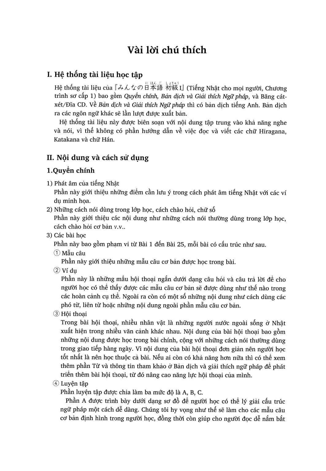 Minna No Nihongo - Sơ Cấp - Bản Dịch và Ngữ Pháp Tập 1 (Bản cũ)