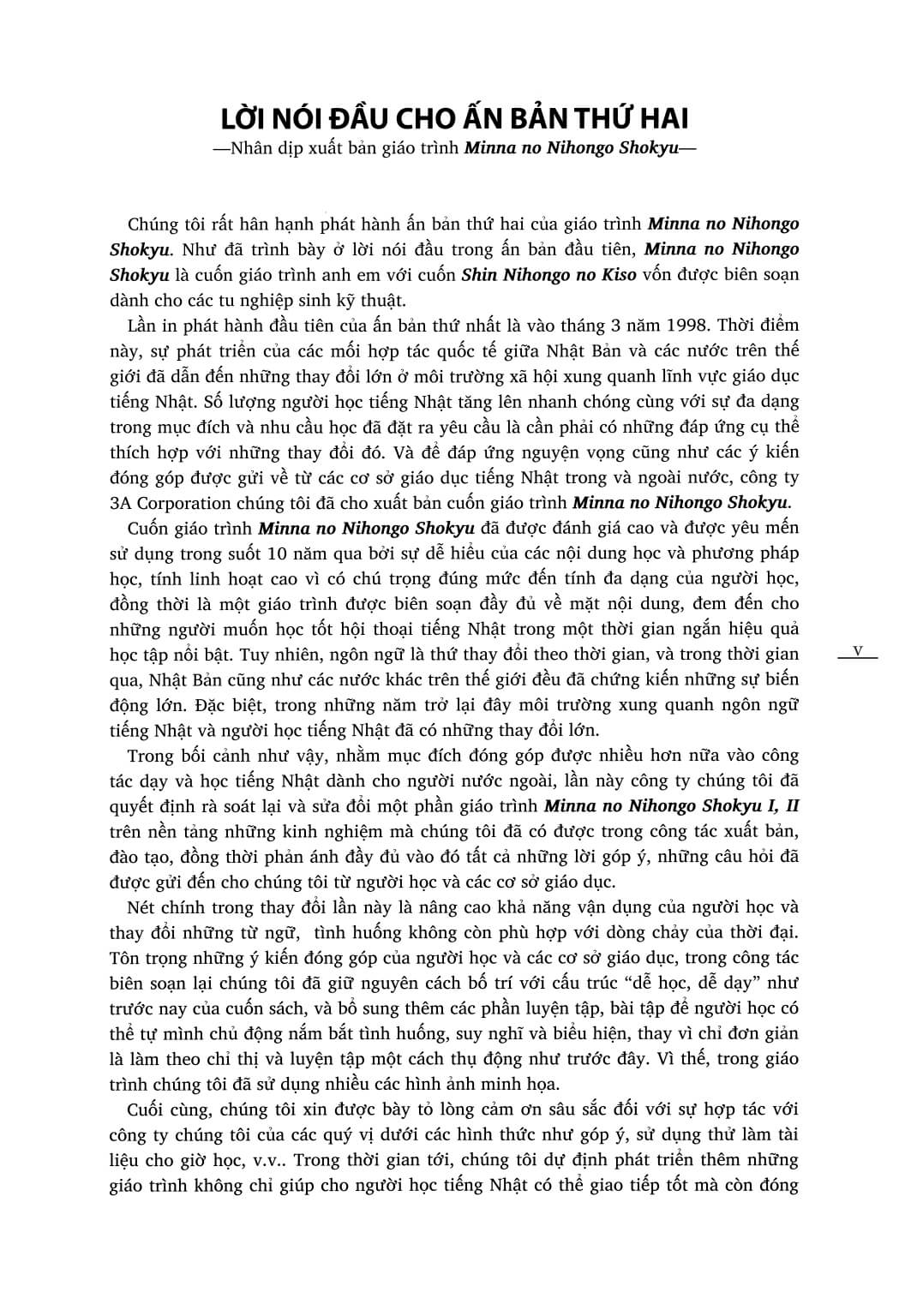 Minna No Nihongo - Bản dịch và giải thích ngữ pháp tập 2 (bản mới)