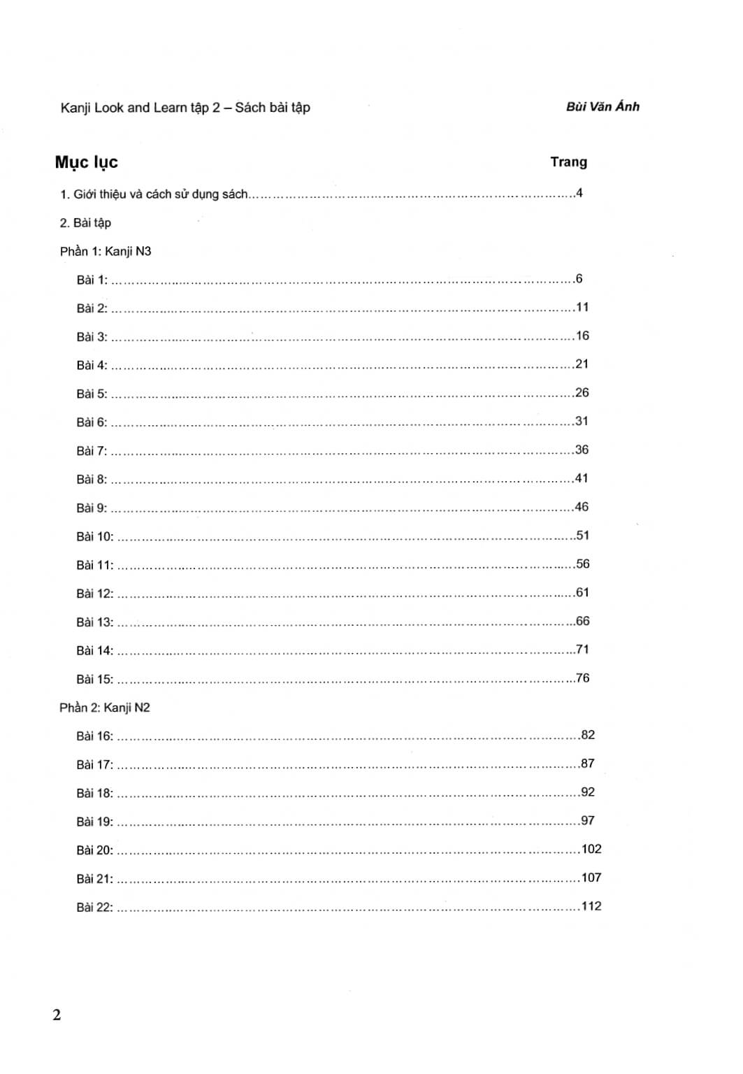 Kanji Look and Learn Tập 2 (N3-N2) - Sách bài tập