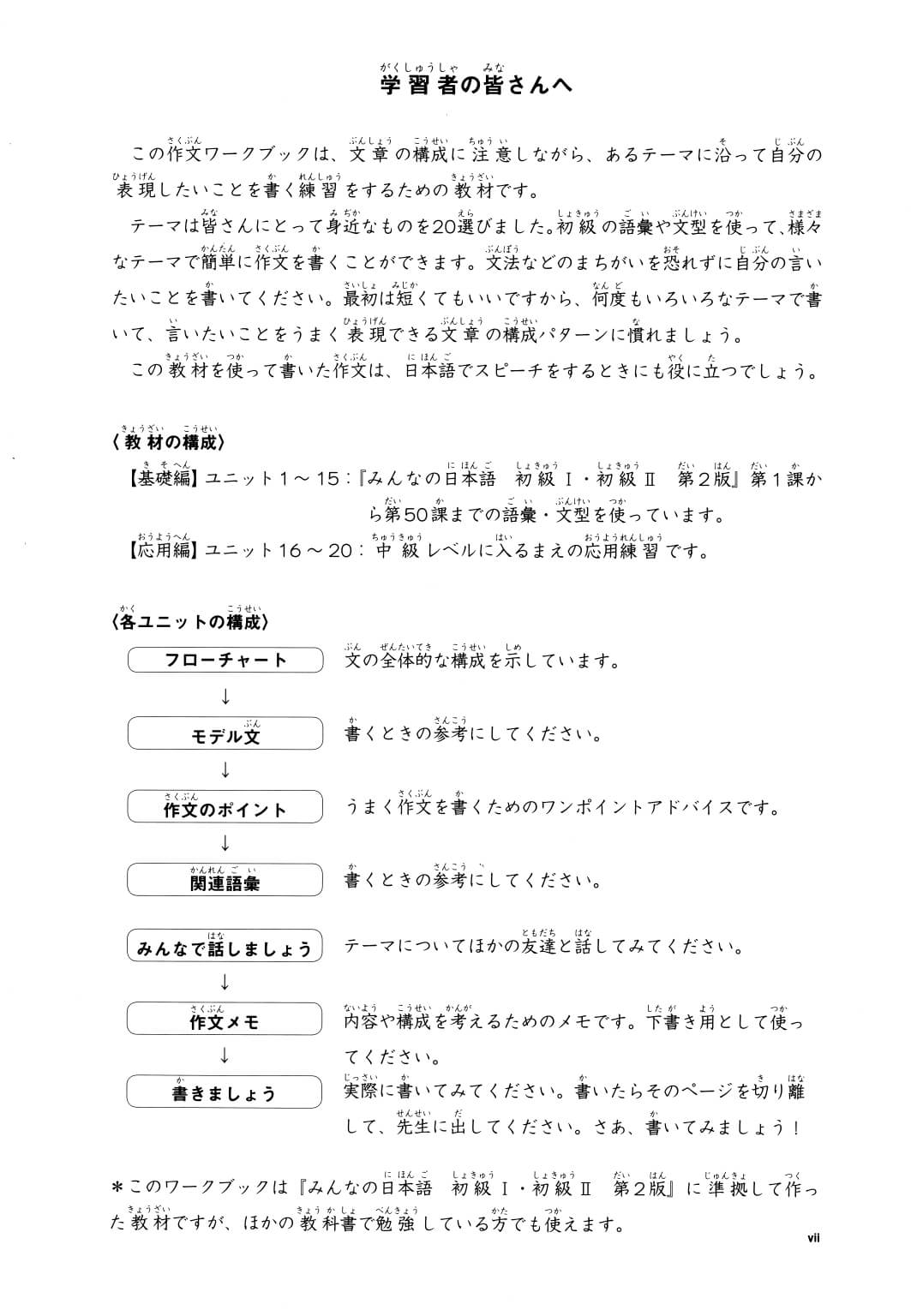 Minna No Nihongo - Sơ Cấp - Tập Làm Văn Tập 1 (Bản mới)