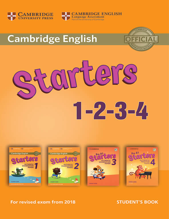 Cambridge English Starters 1-2-3-4 (Gộp 4 cuốn)