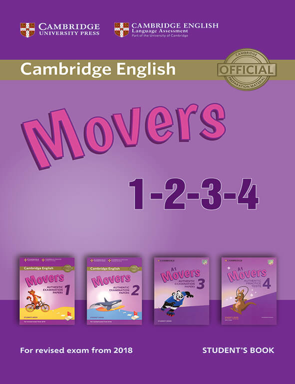 Cambridge English Movers 1-2-3-4 ( gộp 4 cuốn )