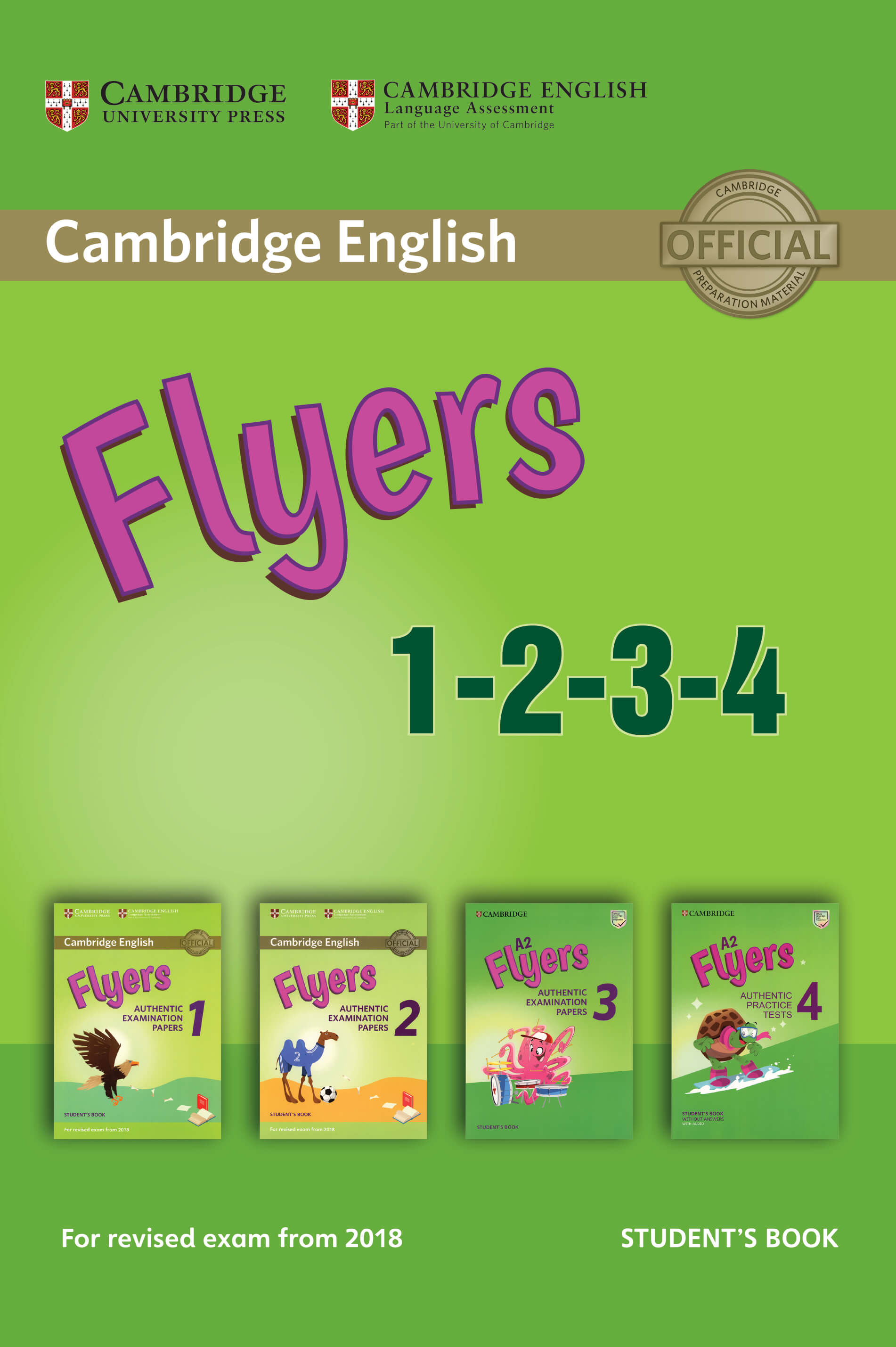 Cambridge English Flyers 1-2-3-4 (gộp 4 cuốn)