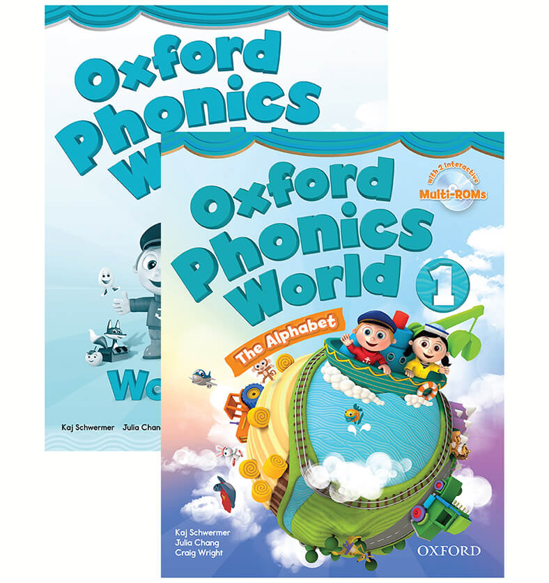 Combo 2 Sách Oxford Phonics World Tập 1 Student Book + Work Book