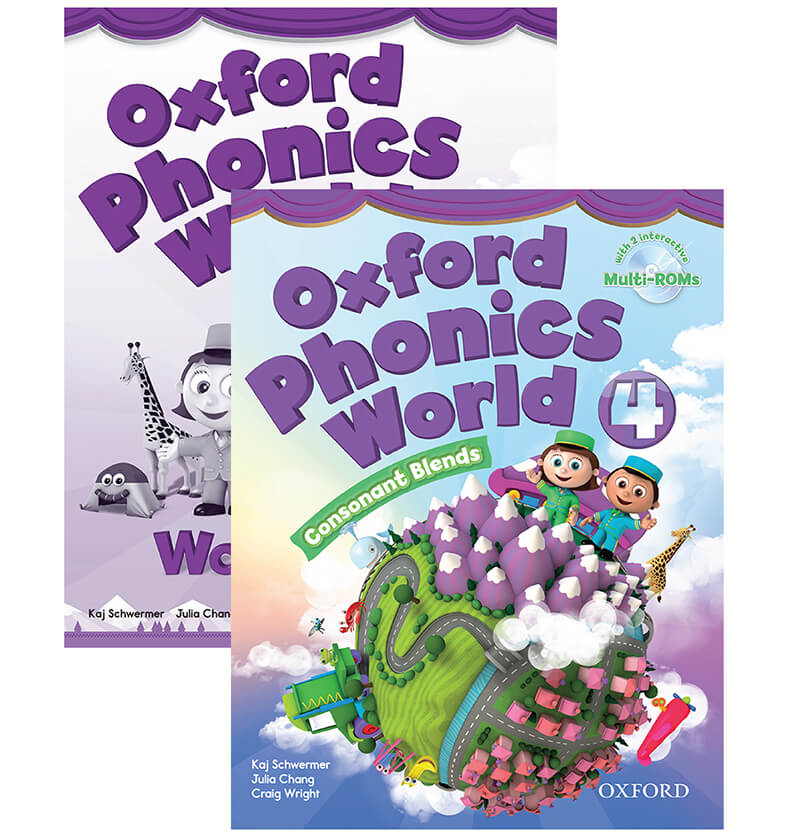 Combo 2 Sách Oxford Phonics World Tập 4 Student Book + Word Book
